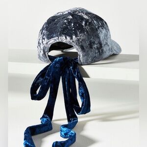 NWT - Anthropologie Velvet Baseball Cap - One Size Fits All